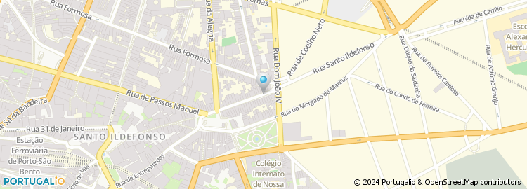 Mapa de Rua de Santo Ildefonso
