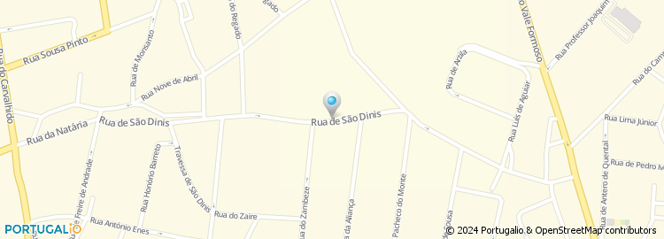 Mapa de Rua de São Dinis