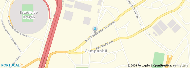 Mapa de Rua de São Roque da Lameira