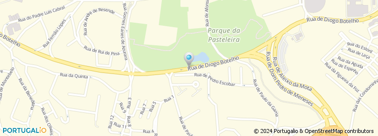 Mapa de Rua Diogo Botelho