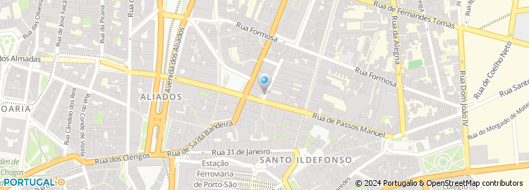 Mapa de Rua do Ateneu Comercial do Porto