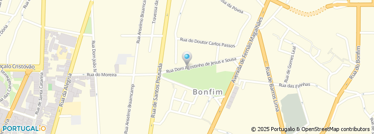 Mapa de Rua Dom Agostinho de Jesus e Sousa