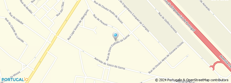 Mapa de Rua Dom Estêvão da Gama