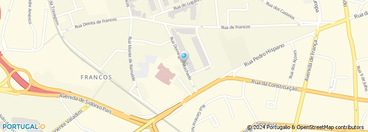 Mapa de Rua Domingos Machado