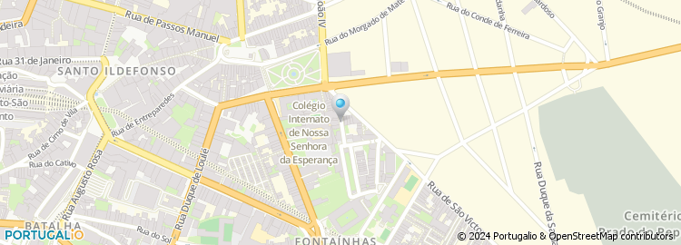 Mapa de Rua dos Manjericos