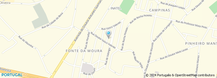 Mapa de Rua Doutor Vasco Valente