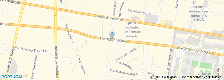 Mapa de Rua Egas Moniz