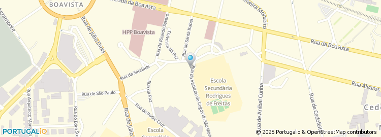 Mapa de Rua Instituto de Cegos S Manuel