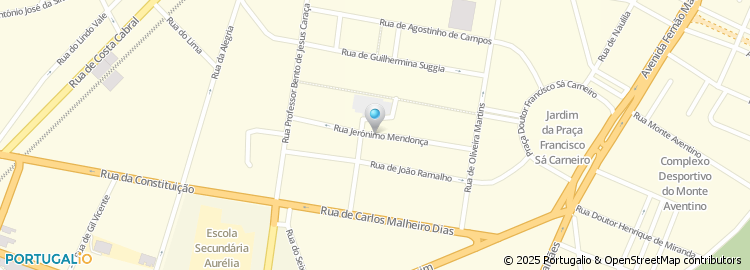 Mapa de Rua Jerónimo Mendonça