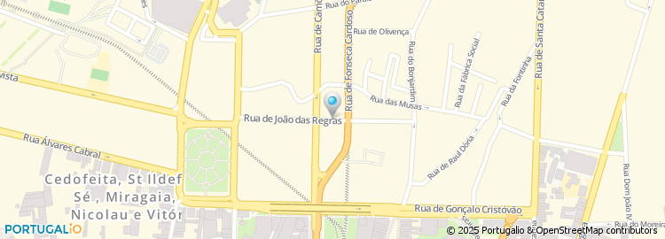 Mapa de Rua João das Regras