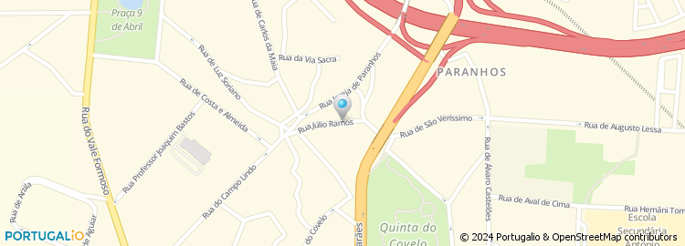 Mapa de Rua Júlio Ramos