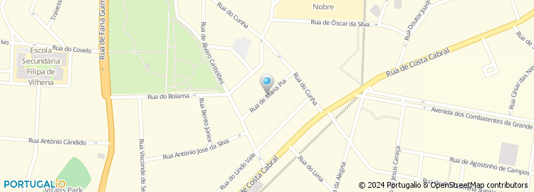 Mapa de Rua Maria Pia