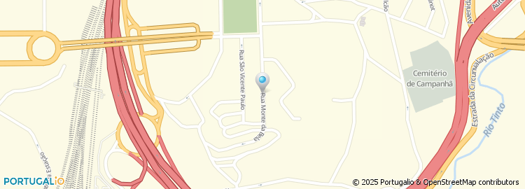 Mapa de Rua Monte da Bela