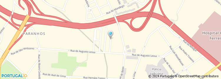 Mapa de Rua Nascente da Colónia do Doutor Manuel Laranjeira