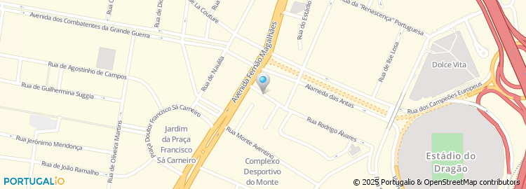 Mapa de Rua Padre Manuel da Nóbrega
