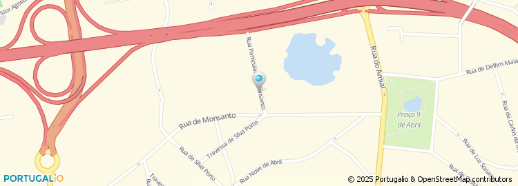 Mapa de Rua Particular de Monsanto