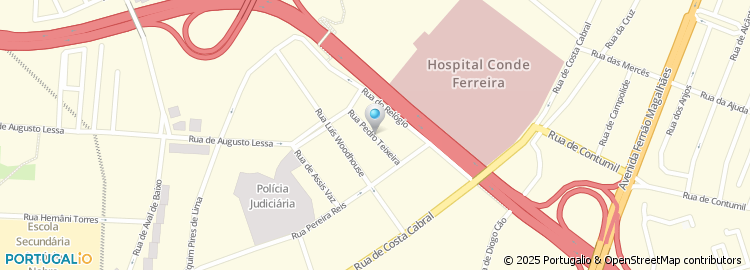 Mapa de Rua Pedro Teixeira