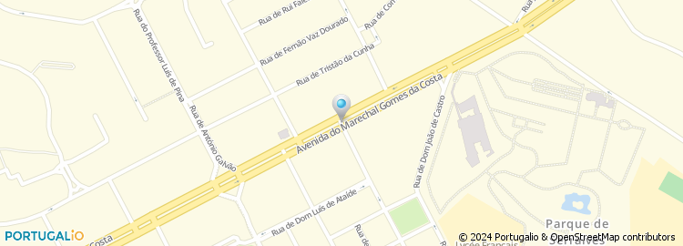 Mapa de Rua Professor Carlos Alberto Ferreira de Almeida