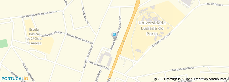 Mapa de Rua do Professor Duarte Leite