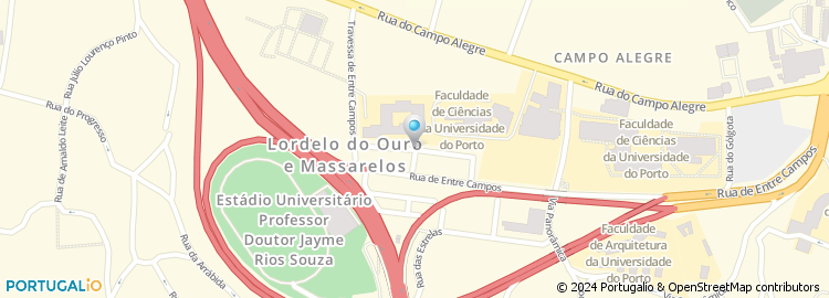 Mapa de Rua Professor José Valente