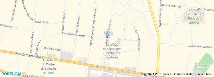 Mapa de Rua Ribeiro de Sousa