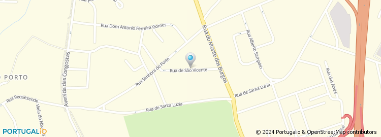 Mapa de Rua São Vicente