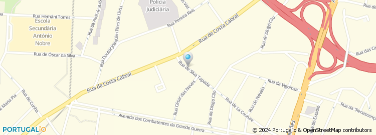 Mapa de Rua Silva Tapada