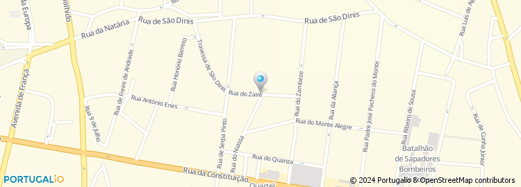 Mapa de Rua Zaire