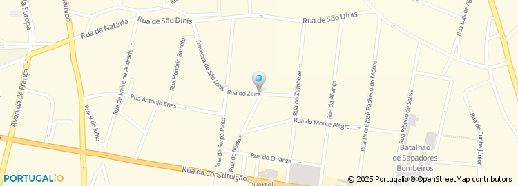 Mapa de Rua Zaire