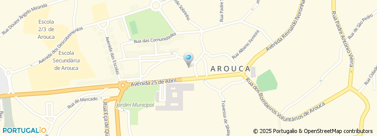 Mapa de Posto de Turismo de Arouca