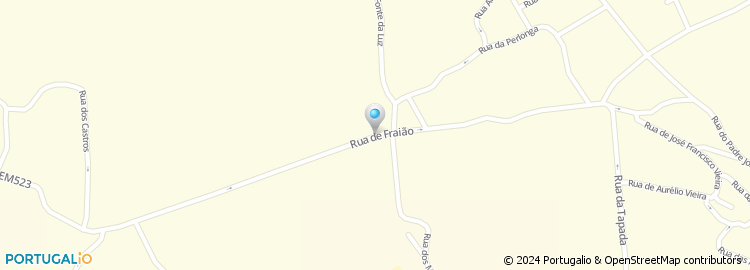 Mapa de Rua de Fraião