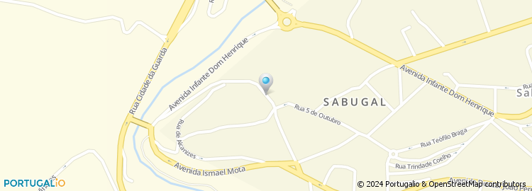 Mapa de Praça de Taxis do Sabugal
