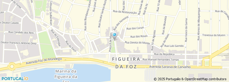 Mapa de Praça de Táxis Figueira da Foz