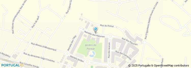 Mapa de Quatro Patas, Jardins da Parede