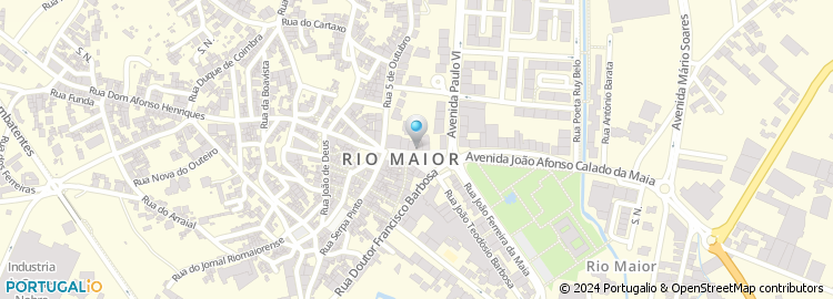 Mapa de Radio Cidade de Rio Maior, Lda