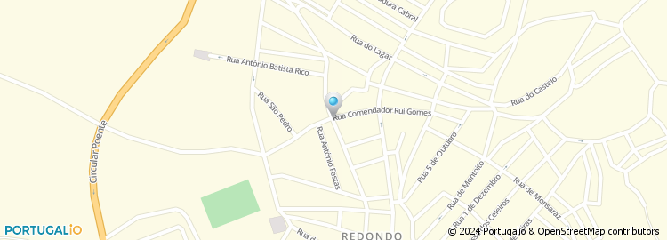 Mapa de Radio Clube de Redondo, C.R.L