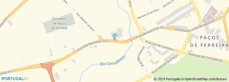 Mapa de Radio Cultural de Paços de Ferreira, Lda