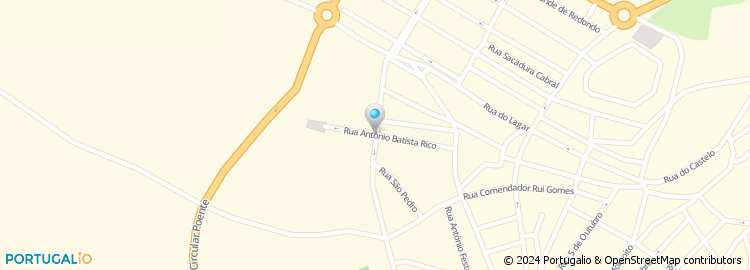 Mapa de Rua António Batista Rico
