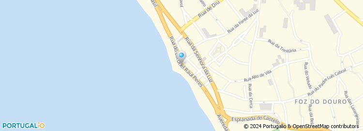 Mapa de Restaurante Bar Praia do Ourigo