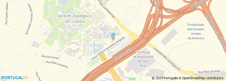 Mapa de Restaurante Papaformigas - Jardim Zoológico de Lisboa