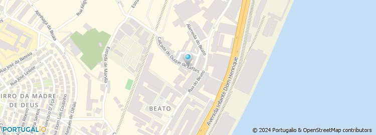 Mapa de Restaurante Prazeres do Beato