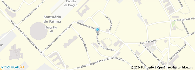 Mapa de Restaurante Santa Rita, Fátima