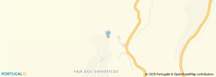 Mapa de Estrada Fajã dos Vinháticos