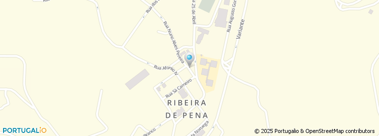 Mapa de Rua Dom Nuno Álvares Pereira