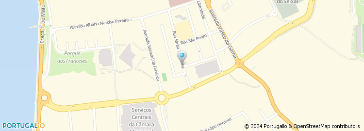 Mapa de Ricarsus - Supermercado, Lda
