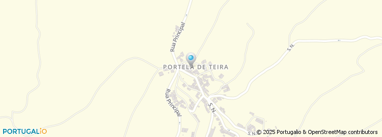 Mapa de Portela da Teira