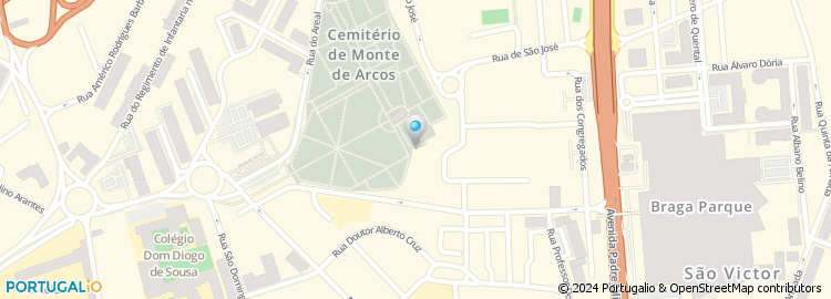 Mapa de Rr Center, Braga Parque