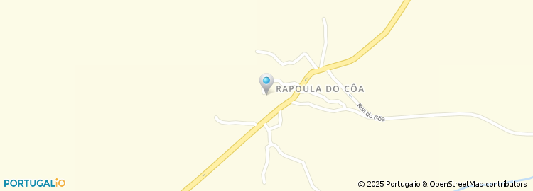 Mapa de Rapoula do Côa