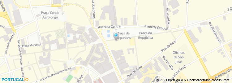 Mapa de Sala de Radiologia Central de Braga, Lda