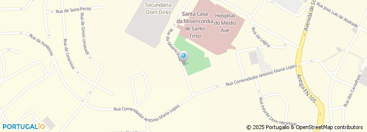 Mapa de Santa Casa da Miser. de Santo Tirso